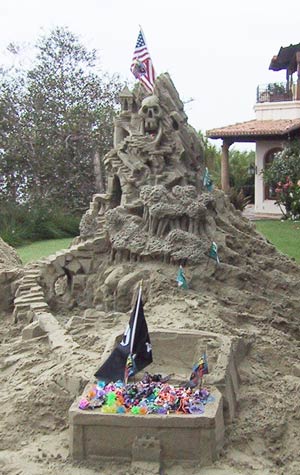 pirate mountain sandcastle