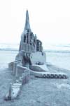 "Swiss Army Castle" 1st place at the Texas Sand Fest 2001 in Port Aransas Texas