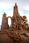 "Pop" teamed with sandy feet at the Quebec Sand Sculpture International Invitational 2001